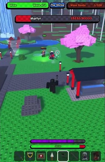 Beating The Shrine With The Narrator In Noob Mayhem