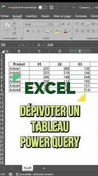 Unpivot an Excel spreadsheet in 10 seconds