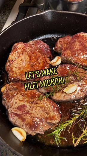 Pan Seared Filet Mignon Recipe | Cast Iron Cooking with Stef