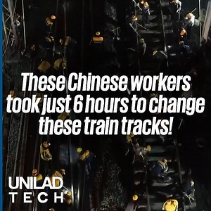 More than a thousand workers changed the railway tracks for a train station in only six hours in northern China 🛤🙌👏 | UNILAD Tech
