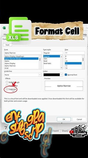 Ubah Teks Jadi Subscript & Superscript dengan Mudah di Excel!
