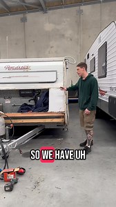 62K views · 531 reactions | Let us show you how we change a worn out front vinyl to a new aluminium checker plate stone guard. I’m sure the lunch truck was out to get me on this one 藍 | Affordable Caravans - Service & Repairs | Facebook
