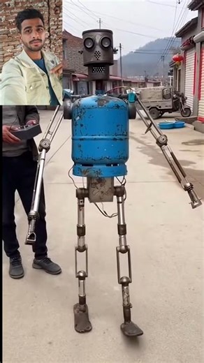 “From Junk to Genius 🤖 | Man Builds a Robot Using Scrap & Smart Technology”