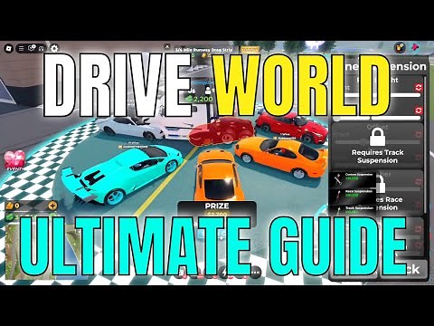DRIVE WORLD ULTIMATE GUIDE! (Best Cars, Drifting, Money) - Roblox