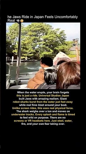 Giant Robot Shark Nearly Got Us on This Ride #UniversalStudios #Jaws