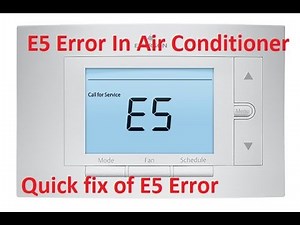 E5 Error In Air Conditioner /How To Fix E5 Error In Non Inverter Ac / AC E5 Error Fix /The technoboy