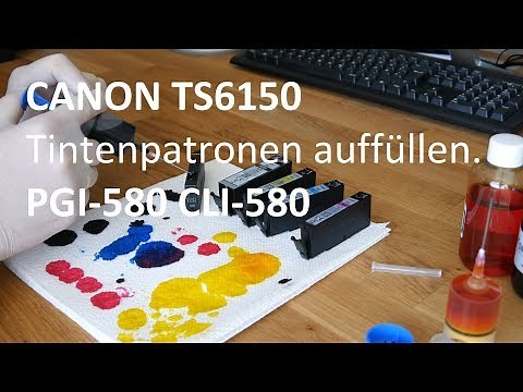 Refill Canon TS6150 printer cartridges - CLI-581 PGI-580
