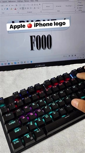 I phone logo MS Word Symbol Shortcut Key.... 12 #reels #computer #asmr #explore #computer #viral | Computer words by sursa