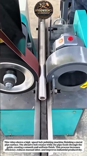 High-Speed Metal Pipe Polishing Machine | Industrial Belt Finishing Process