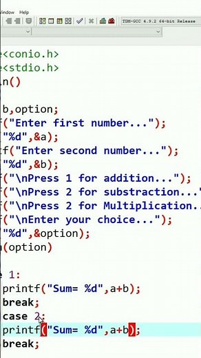 calculator program using c | ms coder