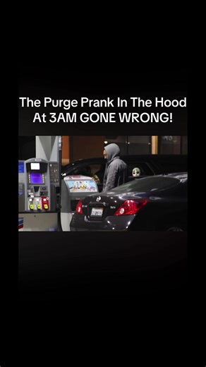 The Purge Prank In The Hood At 3AM GONE WRONG!#hood #prank #funnyvideos #funnymoments