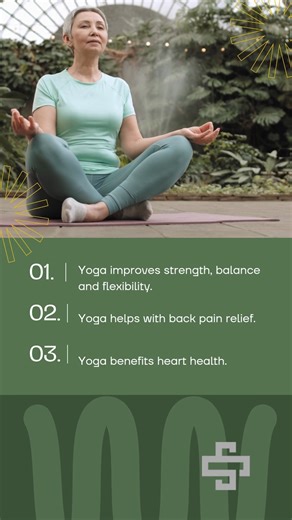 Top 3 Health Benefits of Yoga | Why You Should Start Today 🧘‍♂️ Did you know yoga is more than just stretching? 🧘‍♀️ It’s a powerful tool that helps you fight stress, improve flexibility, and support overall wellness. ✅ In this video, learn about the top health benefits of yoga, including: • Stress relief through the relaxation response • Better sleep & more energy 🌙 • Improved strength, balance & flexibility • Reduced chronic pain and inflammation • Lighter moods and mental clarity • Lower b