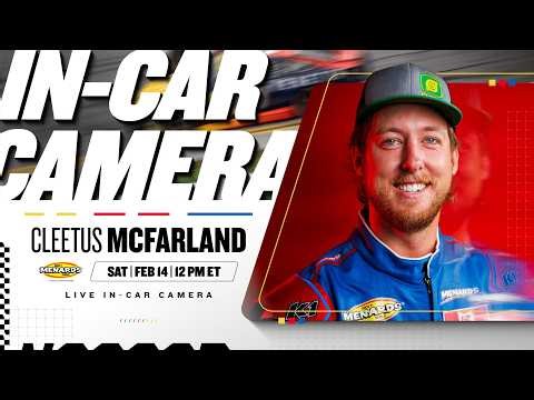 Cleetus McFarland's In-Car Camera at Daytona | NASCAR ARCA Menards Series