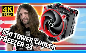 【4K60帧】猫头鹰挑战者：Arctic Freezer 34 eSports Duo 单塔风冷CPU散热器评测 | Gamers Nexus | 机翻中文