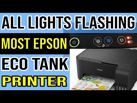 All Lights Blinking Causes and Solution Epson Eco Tank Printers.