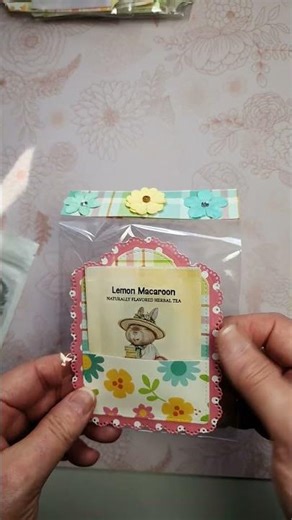 #kscraft Easter Tea Favors from Specimen Pocket Letter and Elegant Tags Sneak Peek
