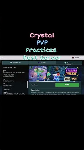 minecraft crystal pvp practice best server