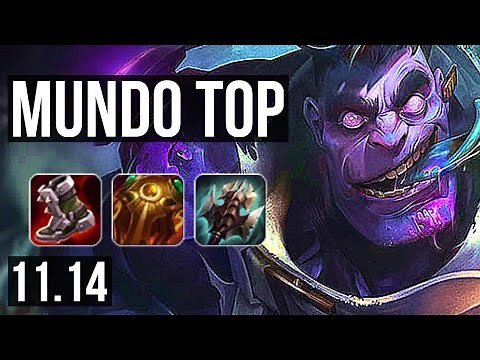 DR. MUNDO vs IRELIA (TOP) | Rank 2 Mundo, 12/1/5, 6 solo kills, Legendary | TR Challenger | v11.14