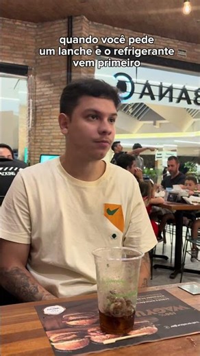 Acabou o refri e não chegou o lanche