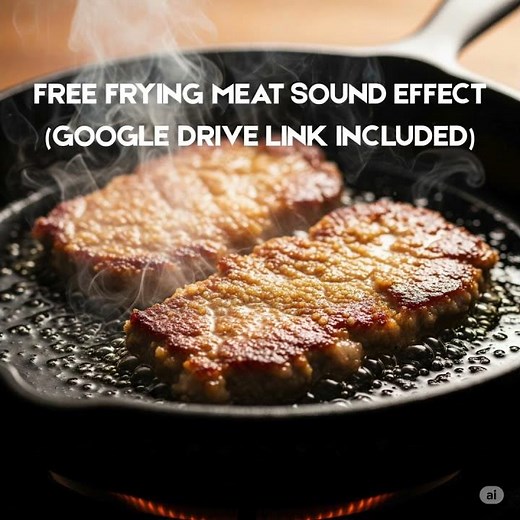Sizzling Meat Frying Sound Effect (FREE Download!) - Cooking ASMR #freedownload #cookingasmr