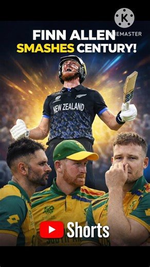 “Finn Allen’s Brutal Century NZ vs SA” 🏏 #shorts #cricket