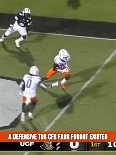 4 Defensive Touchdowns in College Football Fans Forgot