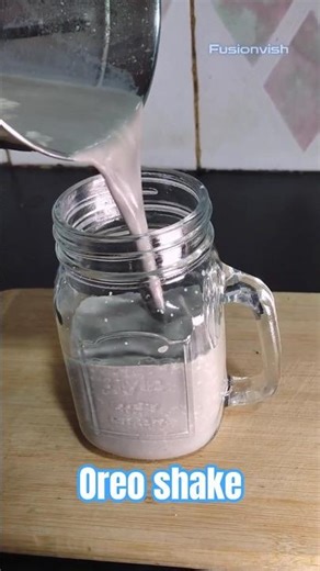 so easy to make oreo shake only ₹20 #fusionvish