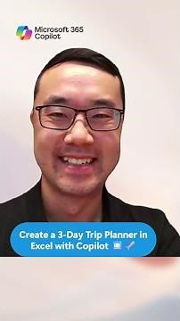 Copilot Chat: Trip Planner with Excel