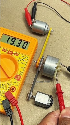 dc motor generate current #dcgenerator #dcmotor