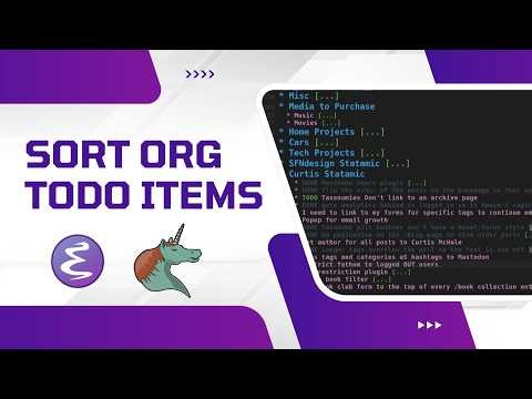 Stop Mixing DONE and TODO in Org — Auto-Sort Like a Pro