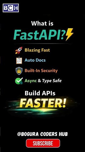 What is Fast API? 🚀 Build Python APIs SUPER Fast! | Fast API for Beginners 🔥 Python API Framework