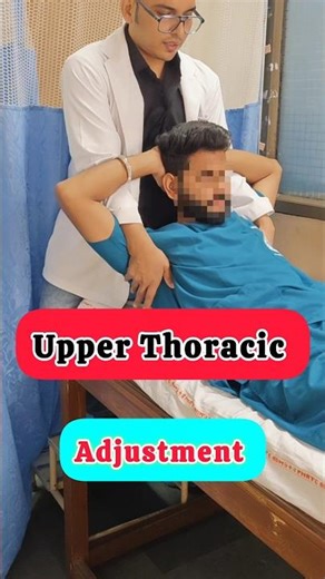 “Upper Thoracic Manipulation 🔥 | Instant Neck & Back Relief|Dr Ankit|ytshorts| shorts