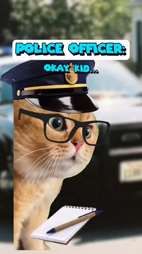 KIDS OUTSMARTS A POLICEMAN 😅 (CAT VERSION🐈) ‎⁨@ChristianTye24⁩ | Shercat Holmes Junior