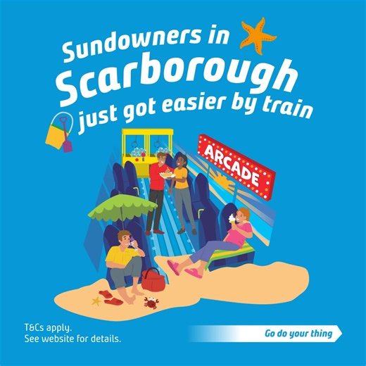 Trains now run later from Scarborough to Hull, giving you time to enjoy time by the coast. | Northern | Facebook