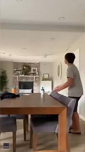 294K views · 3.7K reactions | A family in Virginia recorded the shocking moment their dining room ceiling collapsed twice. (From 2023) | Inside Edition | Facebook