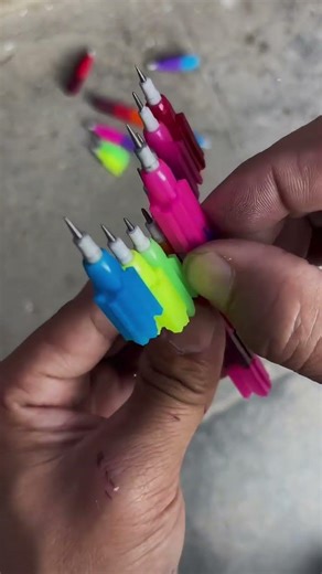 Only 90s Kids Will Remember This Pencil Hack! ✨ #stackingpencils #diycrafts #nostalgia