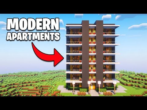 Minecraft: How to Build a Modern Apartments | Tutorial