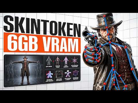 Rig ANY 3D Model Instantly with This Open Source AI! (6GB vram)