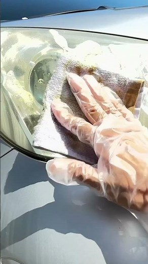 ヘッドライトの黄ばみを拭き取ったら気持ち良すぎてヤバいw #洗車 #ヘッドライト磨き #ヘッドライト黄ばみ