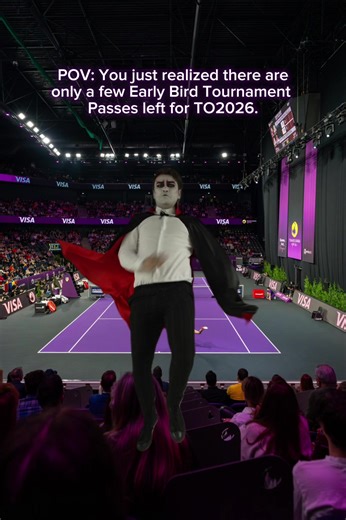 It’s time to act fast!⚡ Get your Tournament Pass at transylvaniaopen.ro! 🎾🦇 #TO2026 #WTA #ClujNapoca