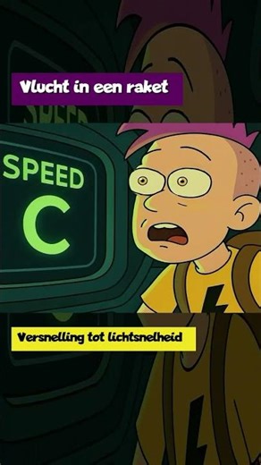 Vlucht in een raket. Versnelling tot lichtsnelheid