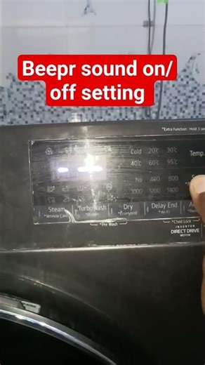 how to on/off beeper sound lg washing machine
