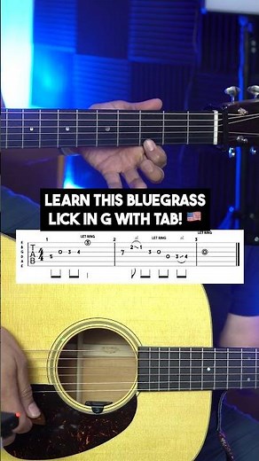 Bluegrass Lick in G With Tab