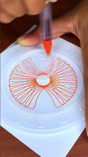 リラックスできるスパイログラフアート✨ Easy Spirograph Tutorial for Beginners! #shorts