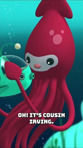 @Octonauts - 🐙 Inkling's Much Larger Cousin | The Giant Squid 🦑 | Underwater Sea Education | #shorts