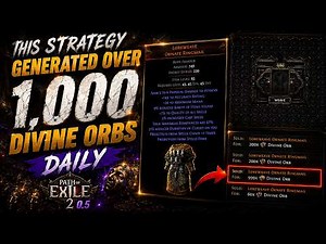 This strategy generated over 1,000 Divine Orbs daily in PoE 2-0.5