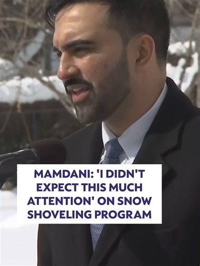 Mayor Zohran Mamdani said he didn’t “expect this much attention” on the city’s emergency snow shoveler program after it was mentioned by President Donald Trump in his State of the Union. However, Mamdani says it’s been helpful in sharing that New Yorkers can be part of a program that’s existed for years.