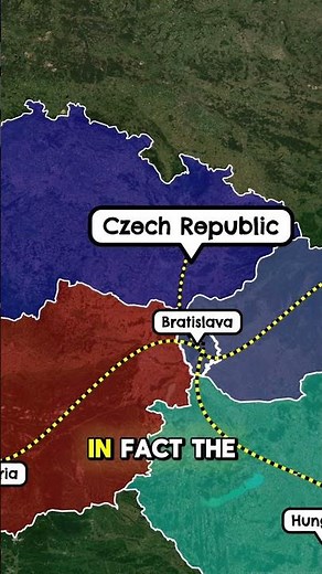The Only Capital City Touching Two Different Countries