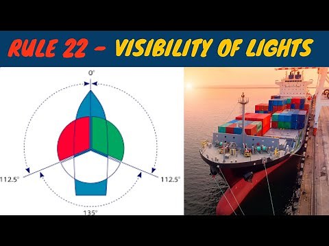 Rule 22 - Visibility of Lights | Rules of the road | COLREGS | Merchant navy Knowledge