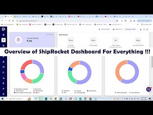 Overview of ShipRocket Dashboard For Everything !!!